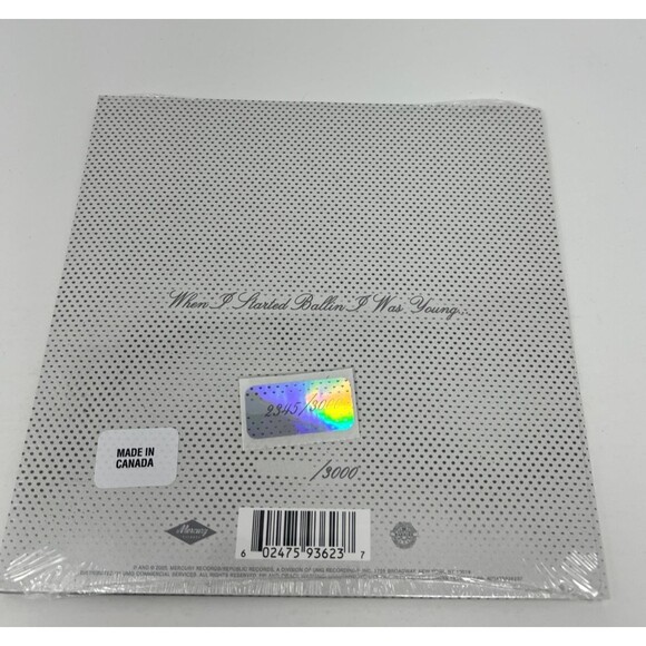 Post Malone White Iverson 10 Year Anniversary White 7” Vinyl Limited 2345/3000 - Picture 4 of 5